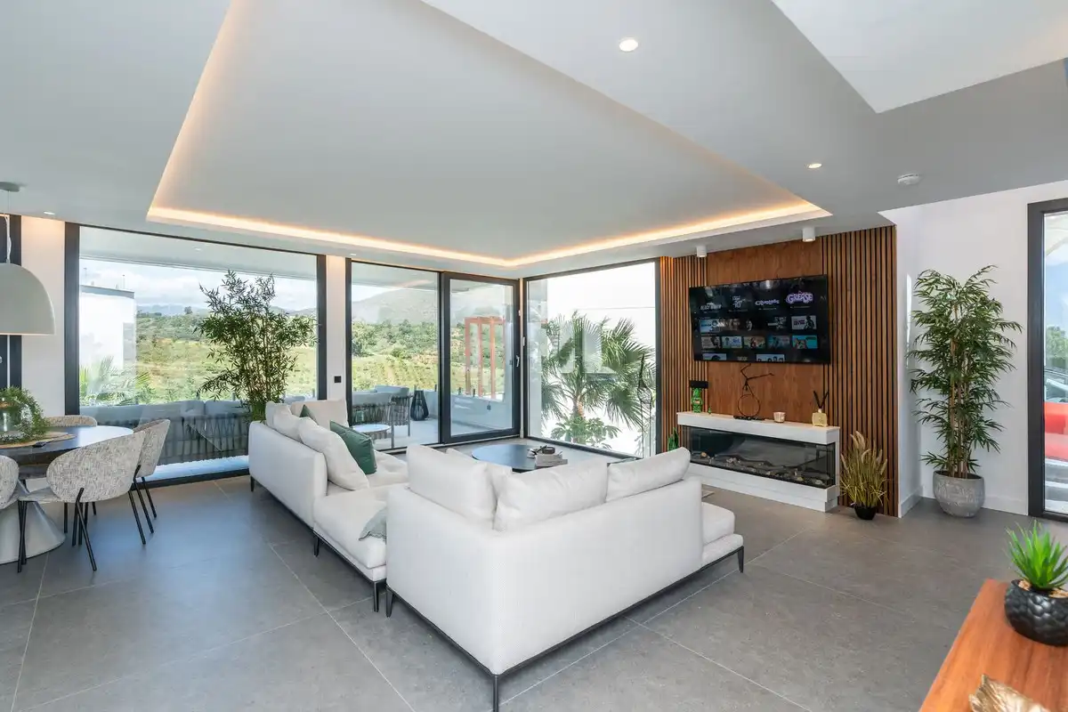 Living room of Houses for sale in Mijas  with Air Conditioner, Heating and Private garden