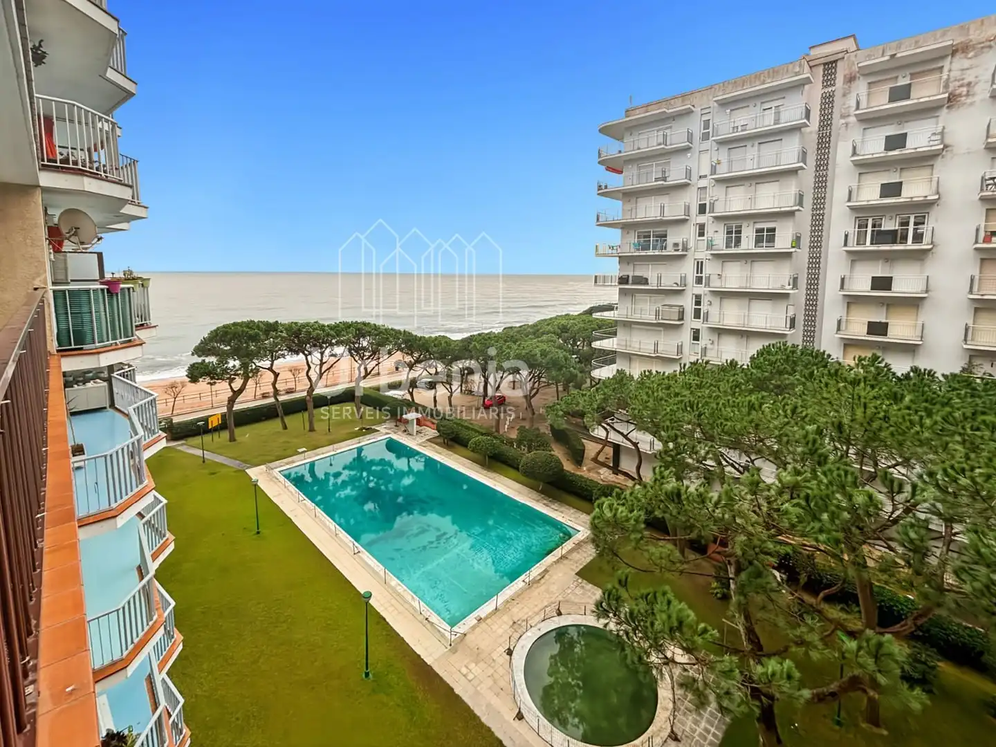 Swimming pool of Flat for sale in Blanes  with Air Conditioner, Terrace and Swimming Pool