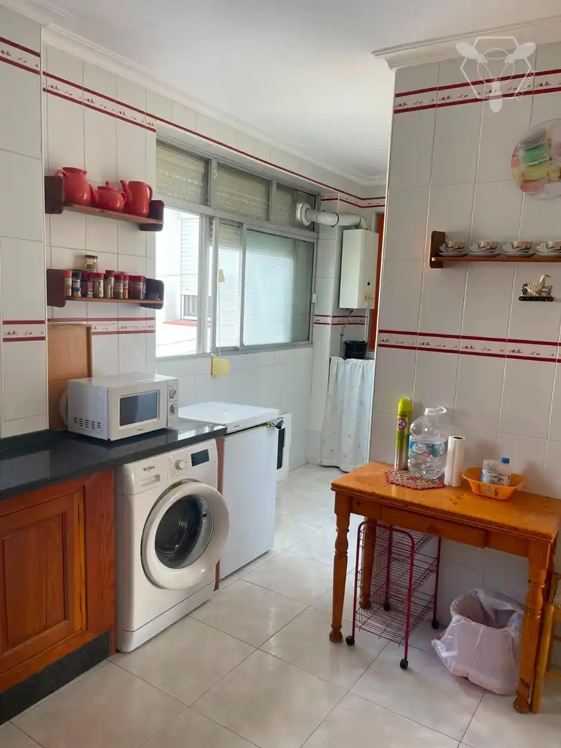Kitchen of Flat for sale in Huelva  with Terrace and Furnished