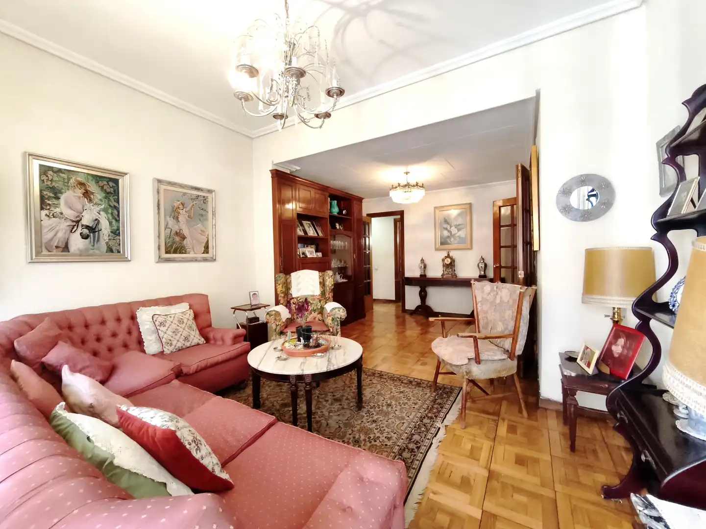 Sala de estar de Piso en venta en  Logroño con Calefacción, Parquet y Terraza
