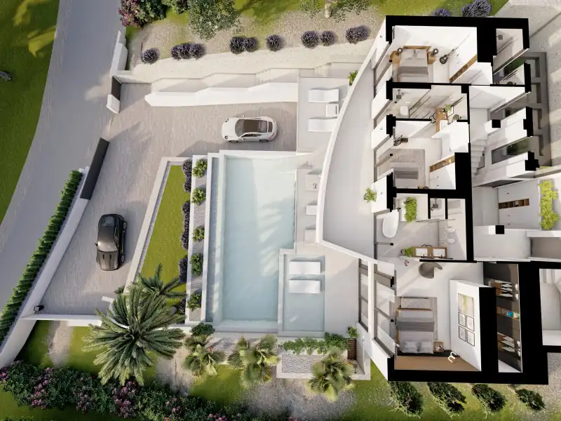 Vista exterior de Casa o xalet en venda en Altea amb Traster i Piscina