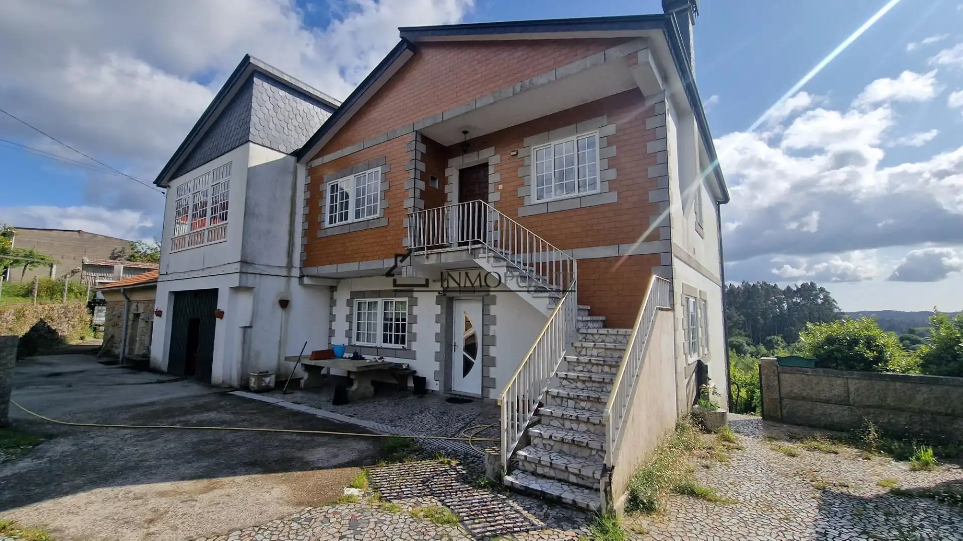 Vista exterior de Casa o chalet en venta en Moraña con Jardín privado