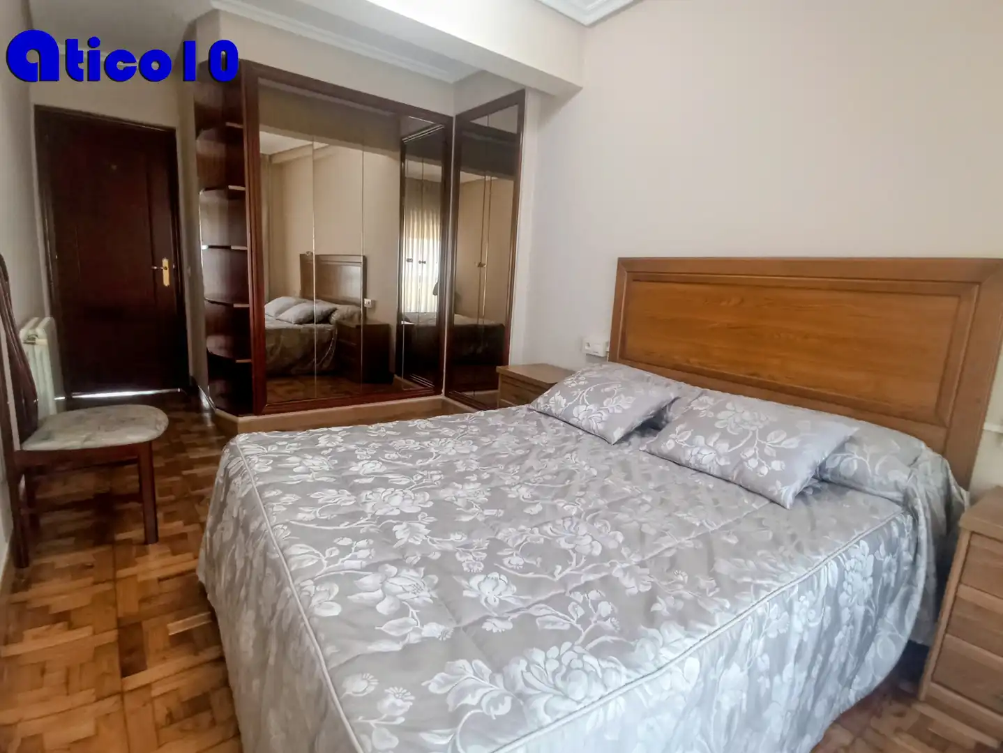 Schlafzimmer von Wohnung zur Miete in Oviedo  mit Heizung, Möbliert und Ofen