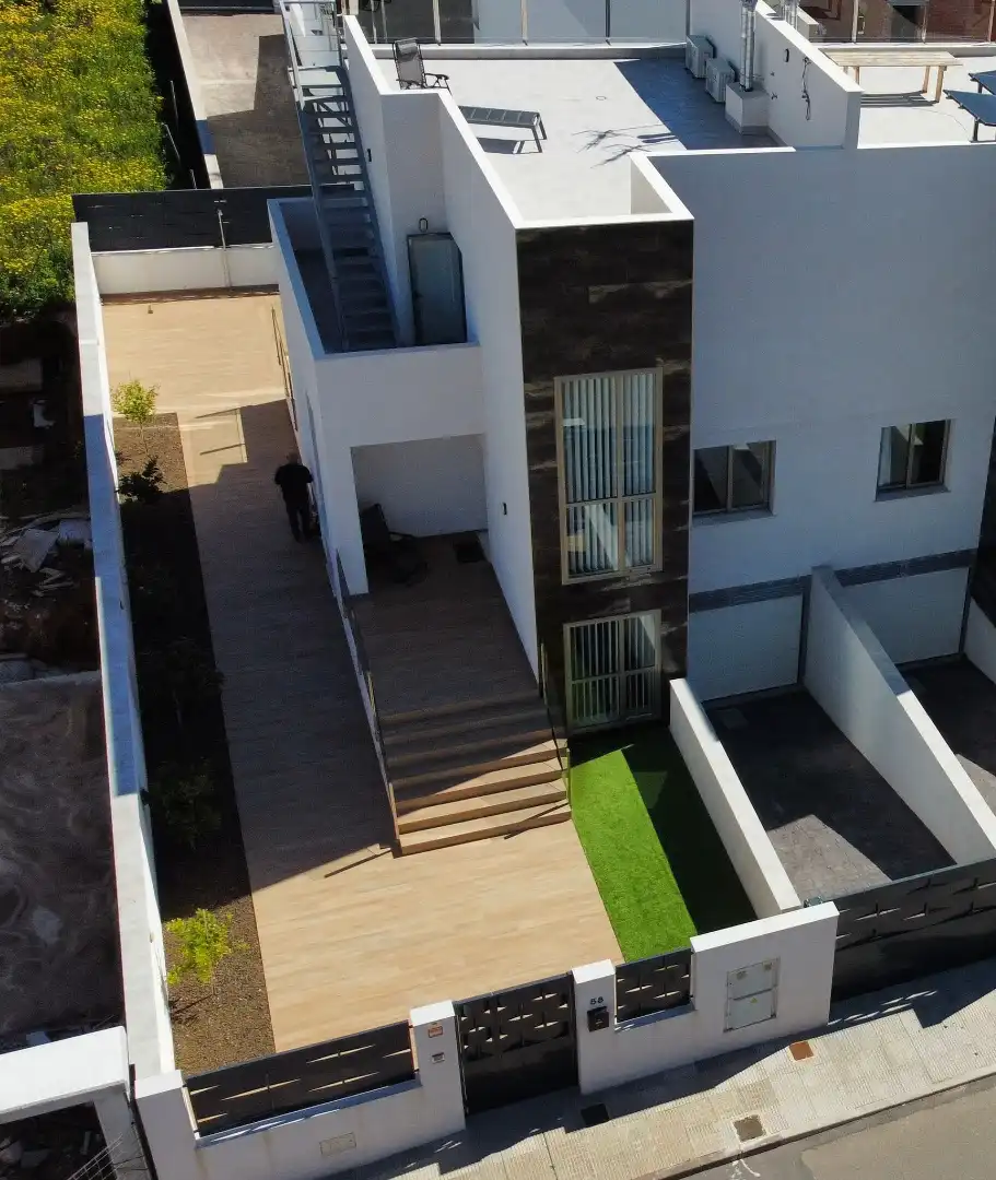 Terraza de Casa adosada en venta en Cartagena con Aire acondicionado, Calefacción y Jardín privado