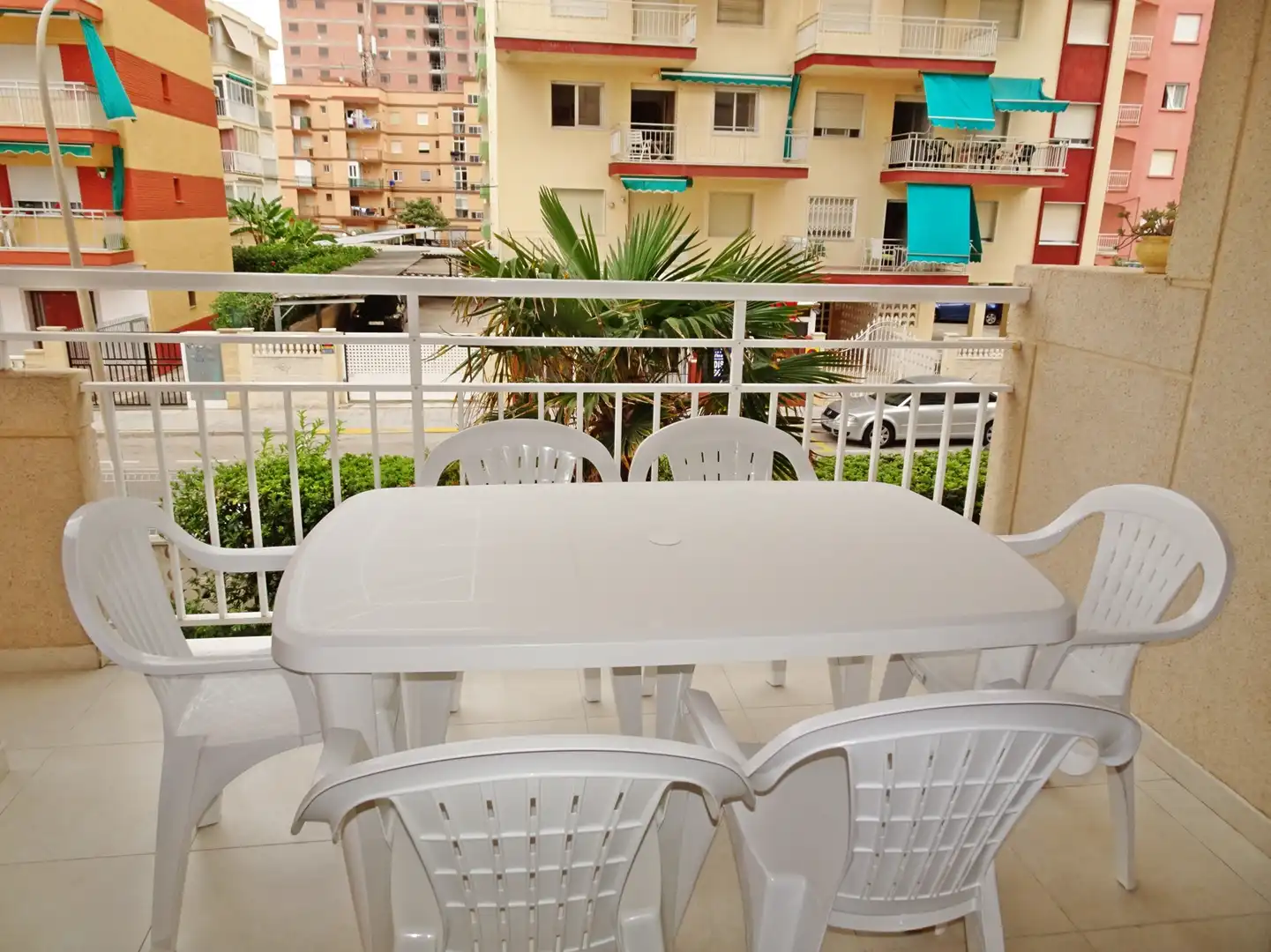 Terraza de Apartamento de alquiler en Gandia con Parquet, Terraza y Amueblado