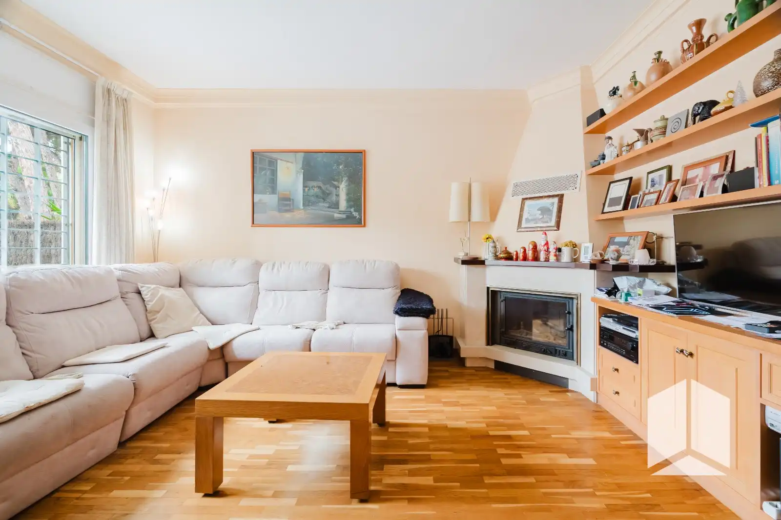 Sala de estar de Casa o chalet en venta en Castelldefels con Terraza y Piscina