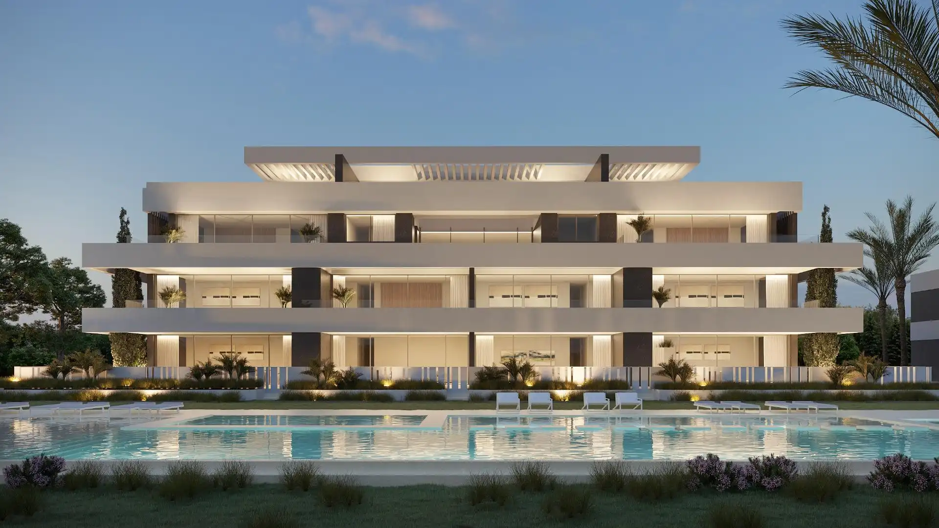 Vista exterior de Apartament en venda en La Nucia amb Aire condicionat, Jardí privat i Terrassa