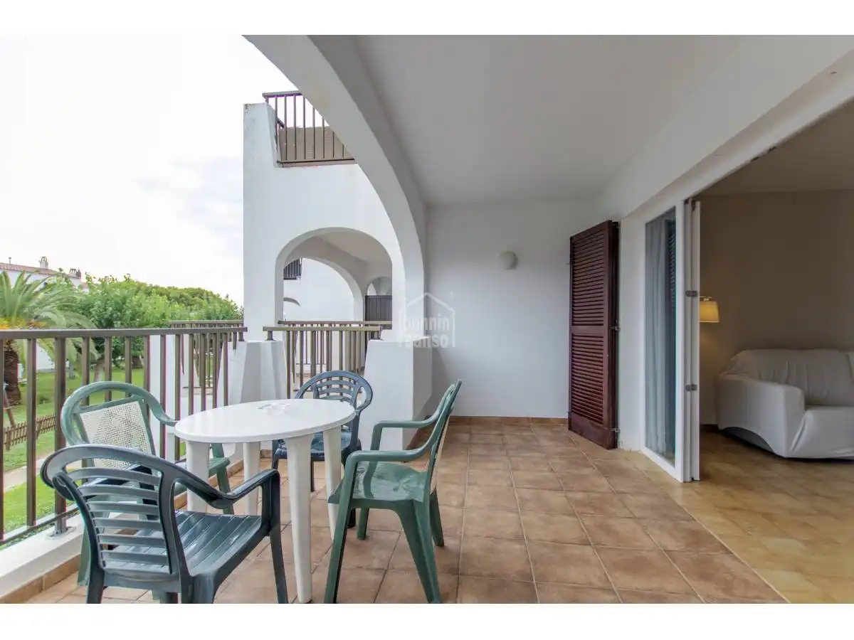 Terrassa de Apartament en venda en Alaior amb Jardí privat, Terrassa i Piscina