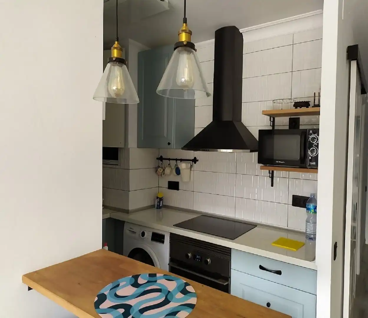 Cuina de Apartament en venda en Castelldefels amb Aire condicionat, Terrassa i Moblat