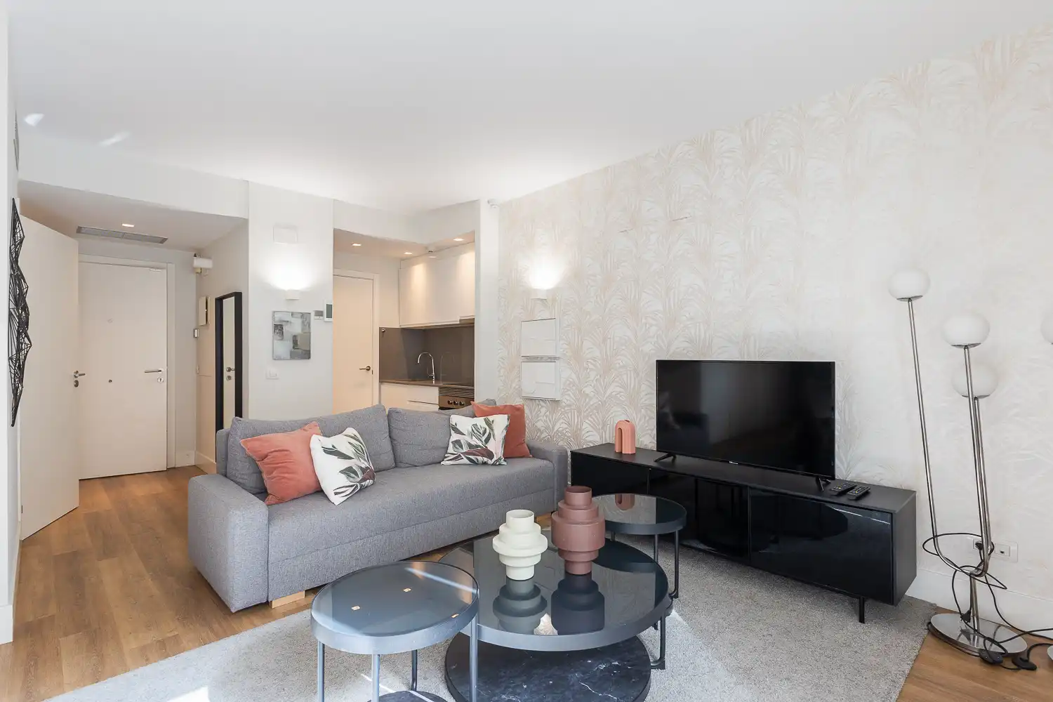 Sala de estar de Piso de alquiler en Valencia con Aire acondicionado, Calefacción y Jardín privado