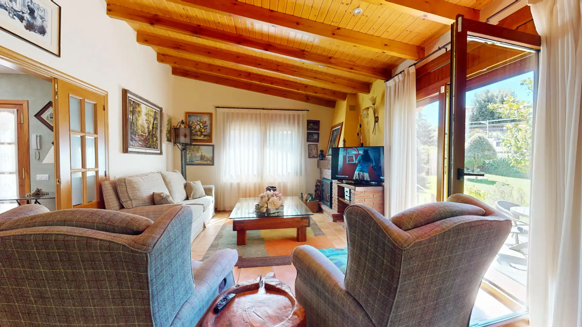Living room of Houses for sale in Prades  with Heating, Private garden and Terrace
