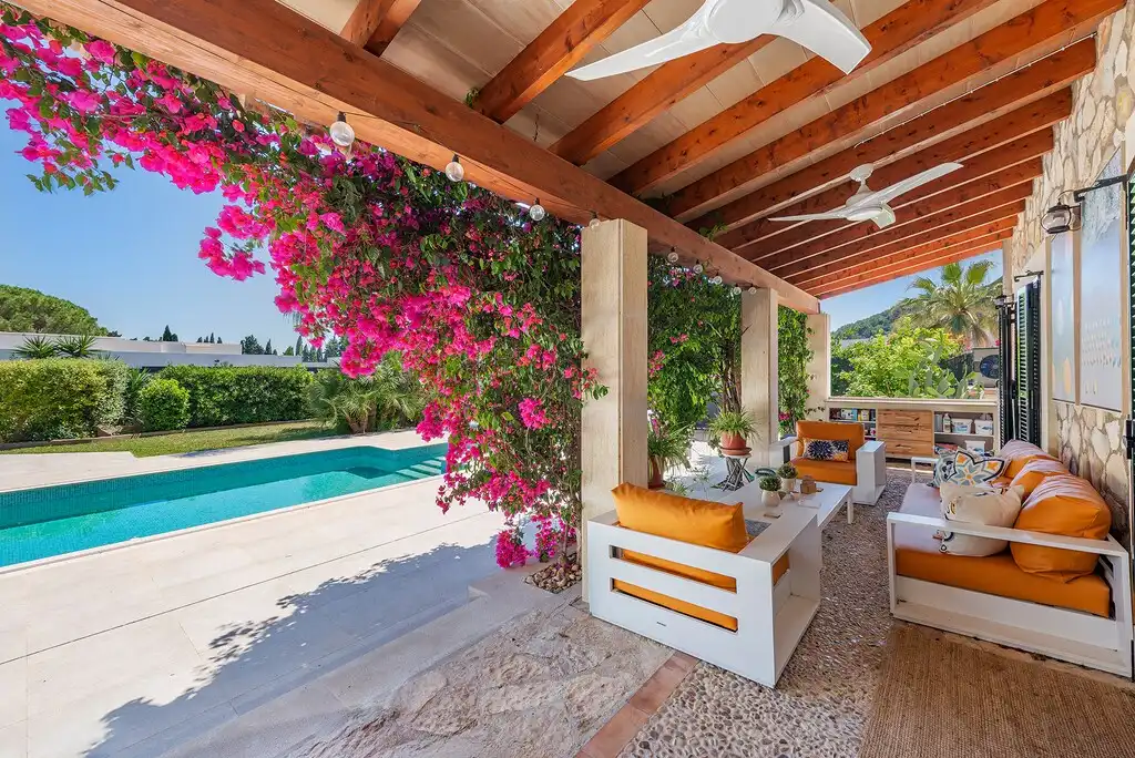Terrasse von Haus oder Chalet zum Verkauf in Sa Pobla mit Klimaanlage, Heizung und Privatgarten