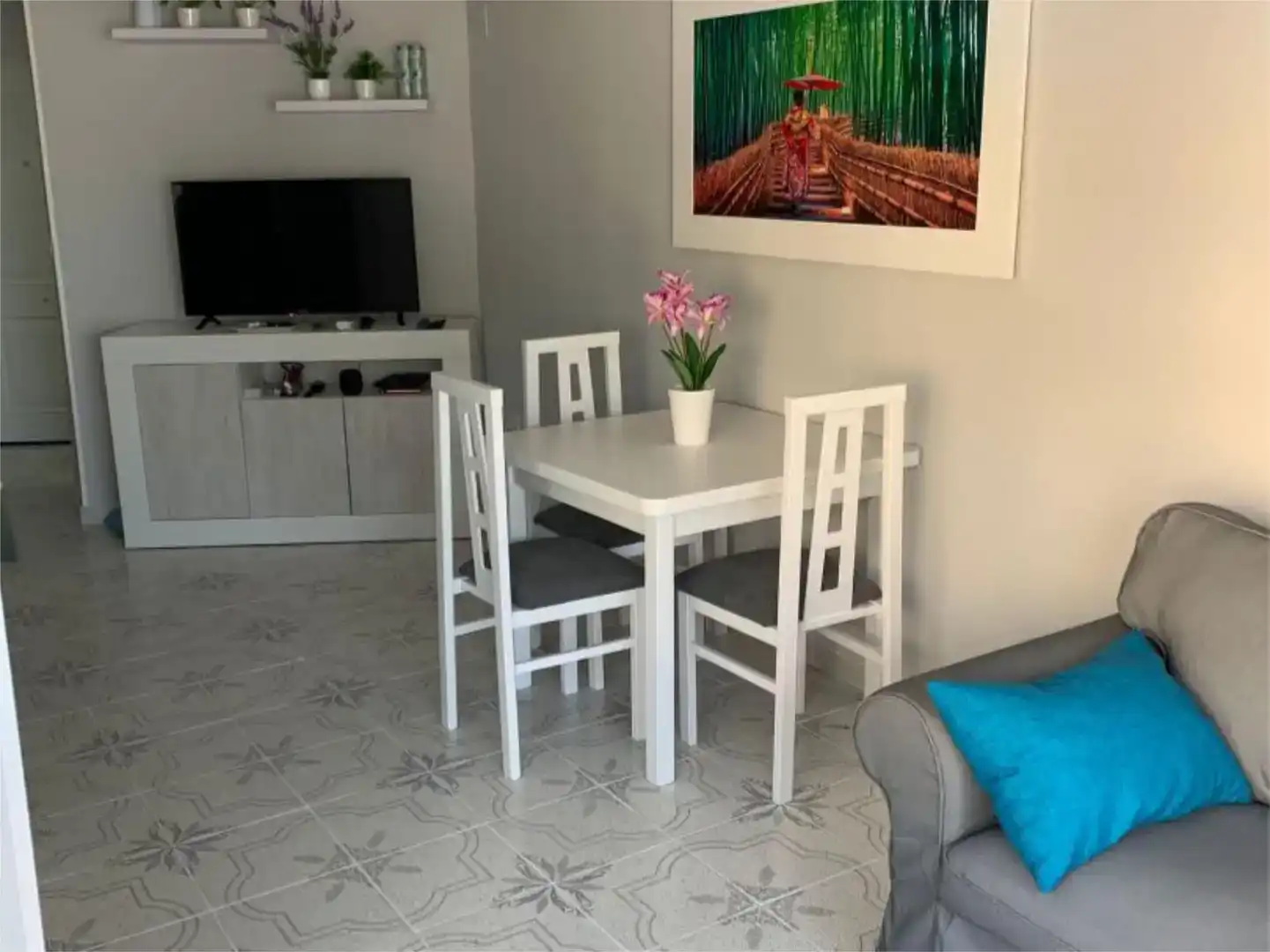 Esszimmer von Wohnung zur Miete in Algarrobo mit Klimaanlage und Schwimmbad
