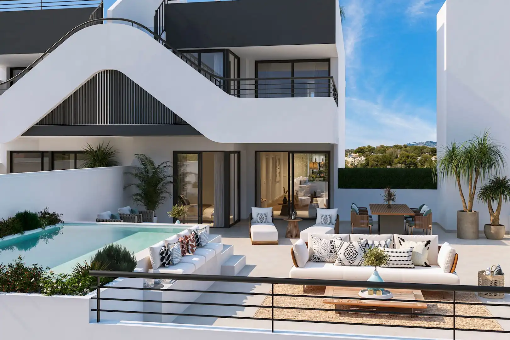 Terrassa de Apartament en venda en L'Alfàs del Pi amb Jardí privat