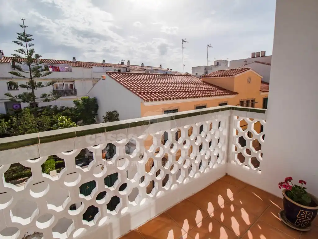 Balcony of Flat for sale in Es Castell  with Air Conditioner and Terrace