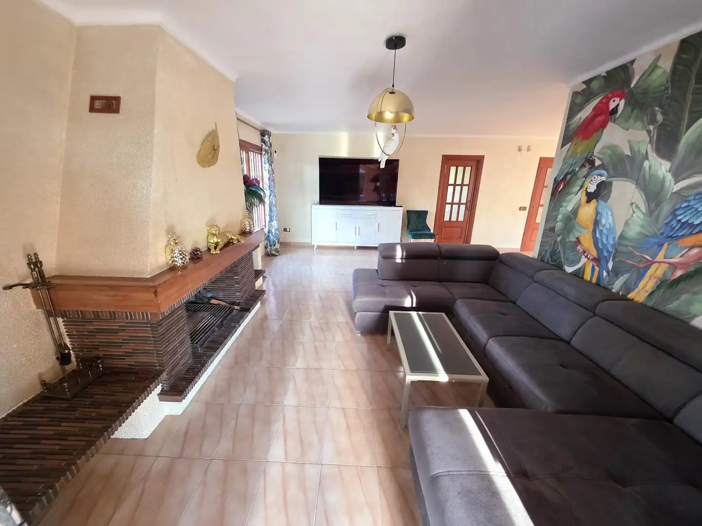 Sala de estar de Casa o chalet de alquiler en Benicasim / Benicàssim con Aire acondicionado, Jardín privado y Trastero