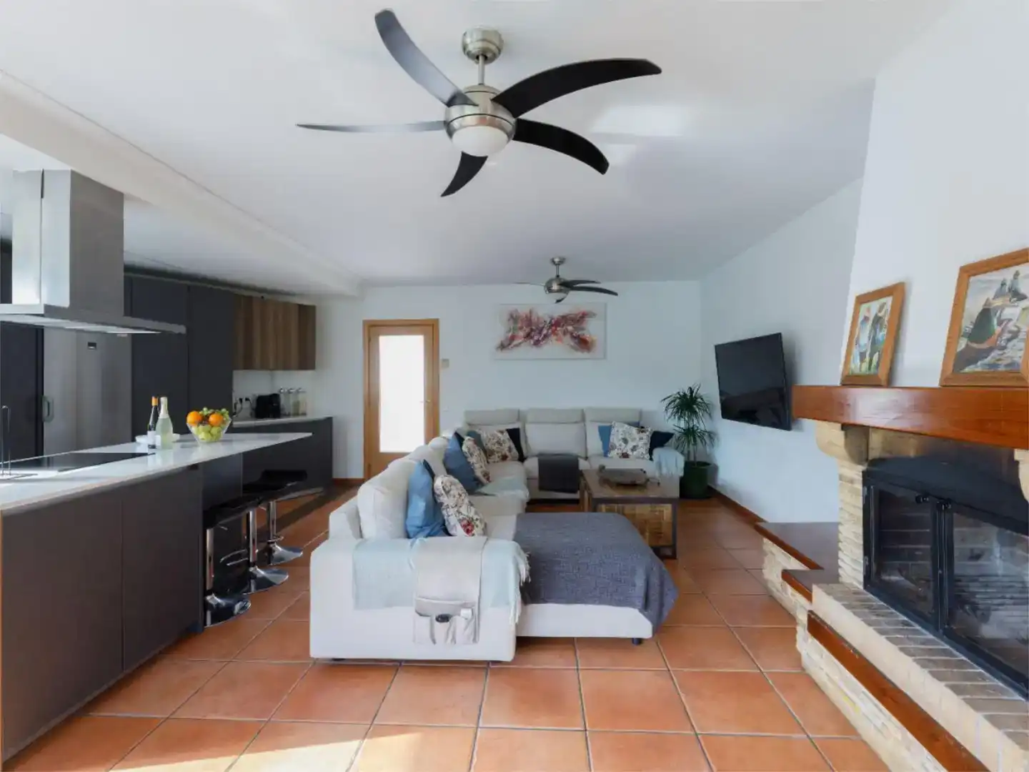 Sala de estar de Casa o chalet en venta en Tordera con Aire acondicionado, Piscina y Balcón