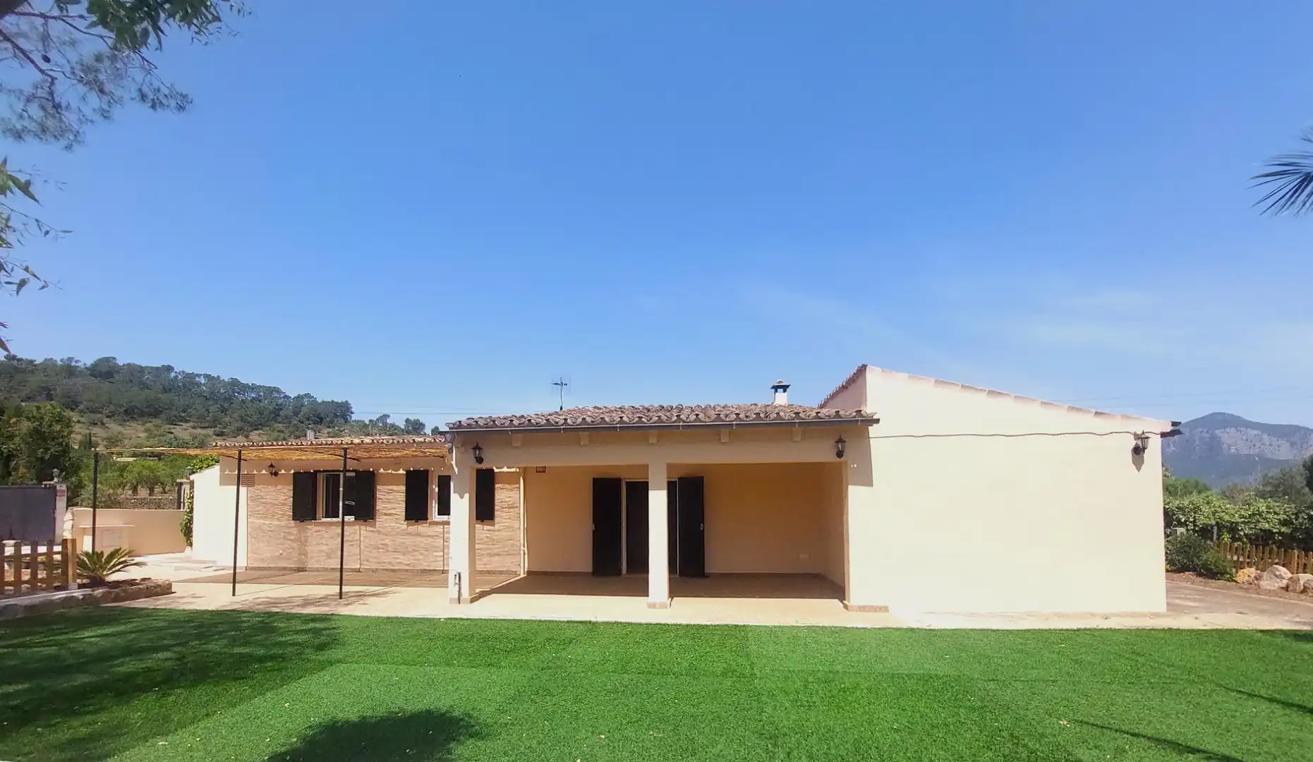 Jardín de Finca rústica de alquiler en Alaró con Aire acondicionado, Jardín privado y Terraza