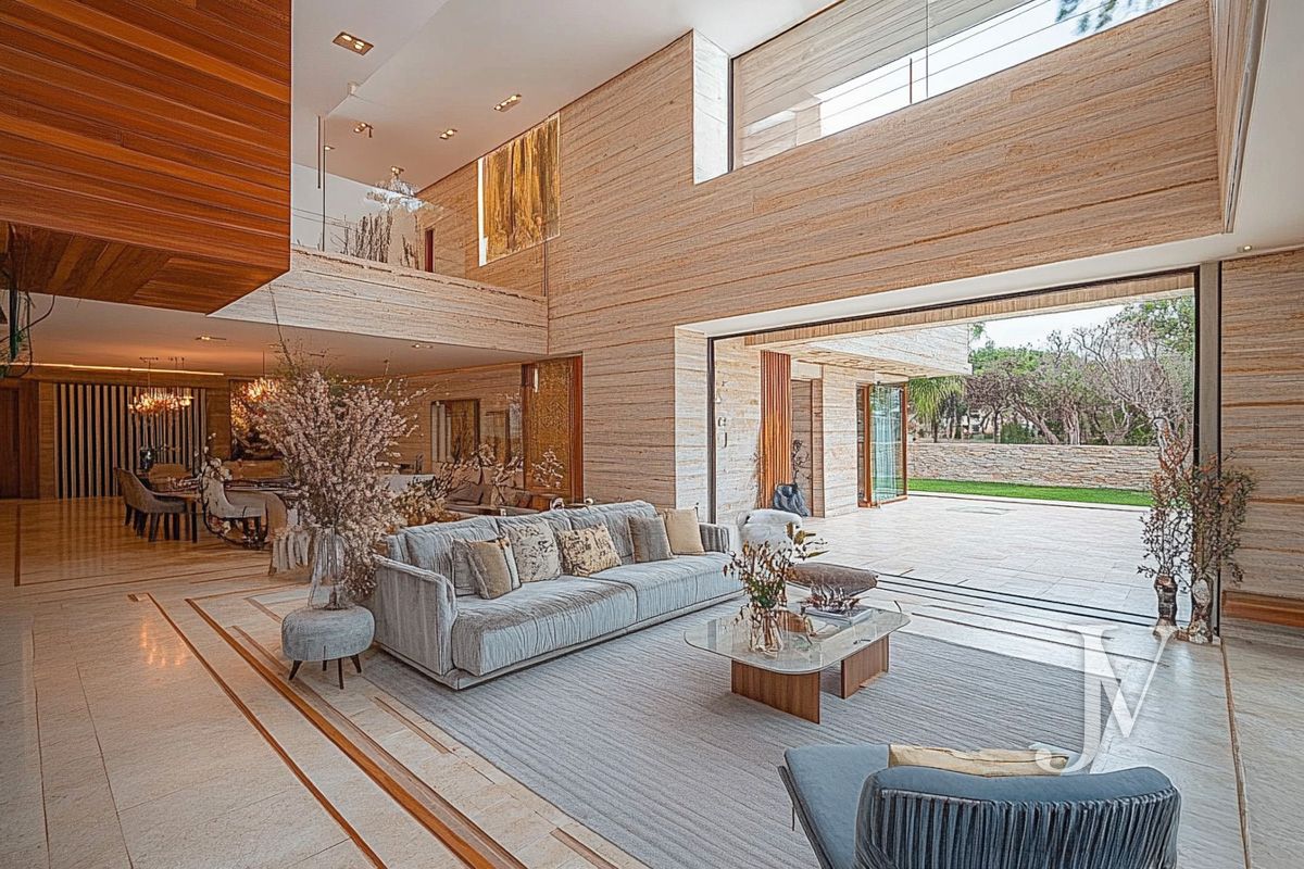 Sala d'estar de Casa o xalet en venda en Pozuelo de Alarcón amb Aire condicionat, Calefacció i Jardí privat