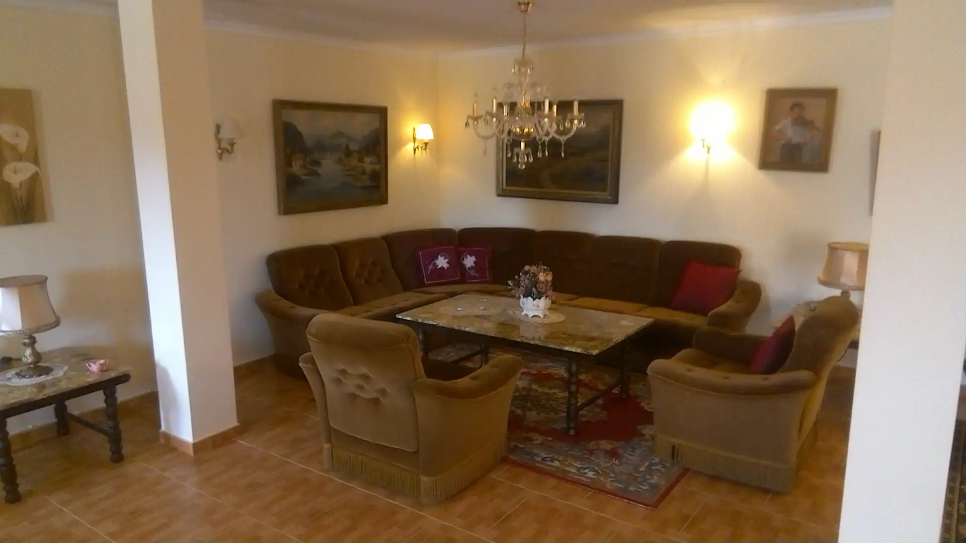 Sala de estar de Casa o chalet en venta en L'Alfàs del Pi con Aire acondicionado, Jardín privado y Terraza