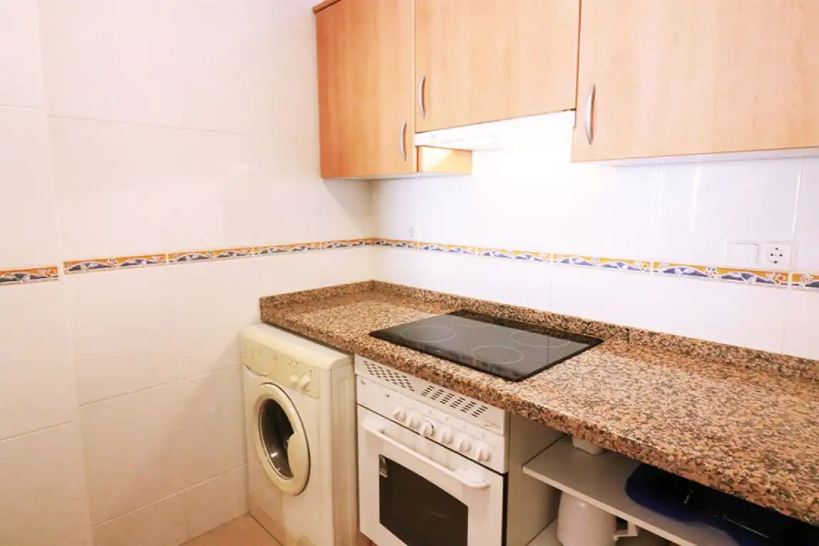 Cocina de Apartamento de alquiler en Jávea / Xàbia con Aire acondicionado, Jardín privado y Terraza