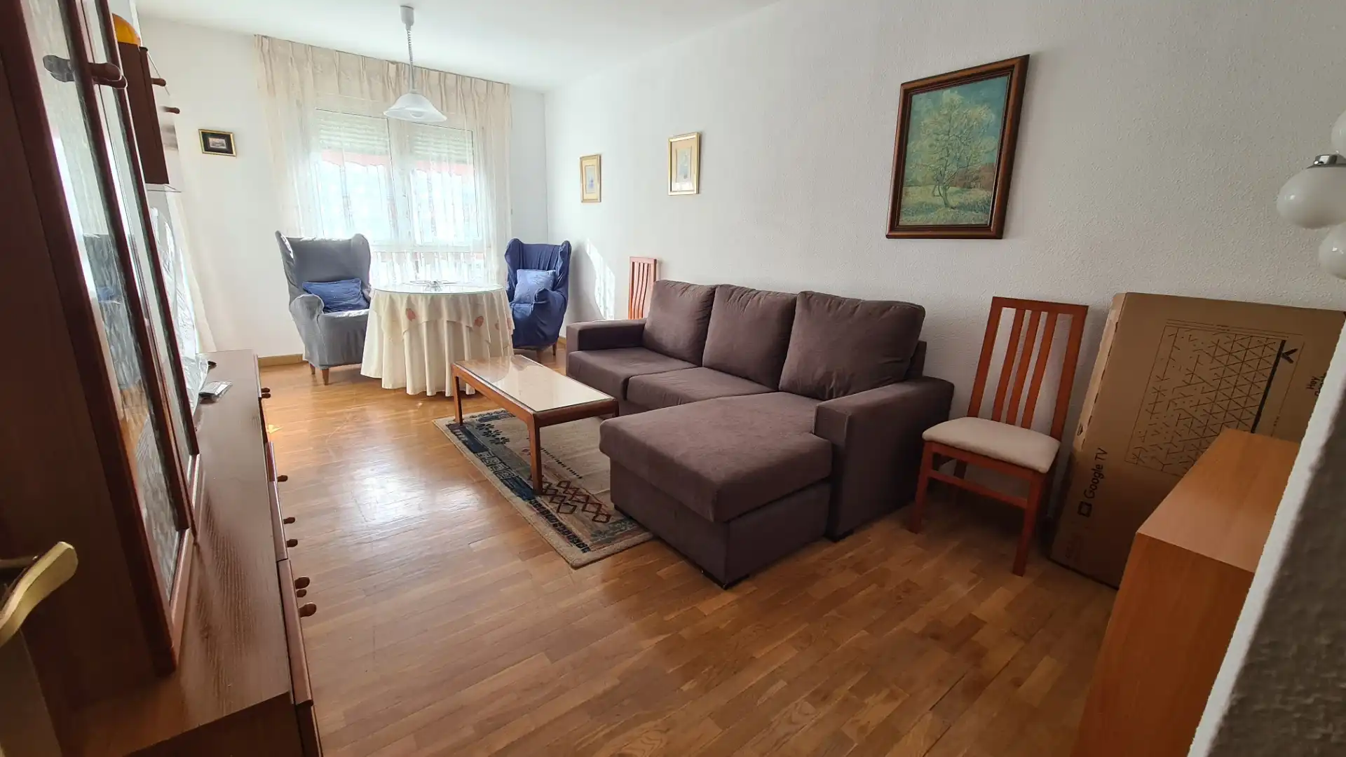 Sala de estar de Piso de alquiler en Zamora Capital  con Calefacción, Parquet y Terraza