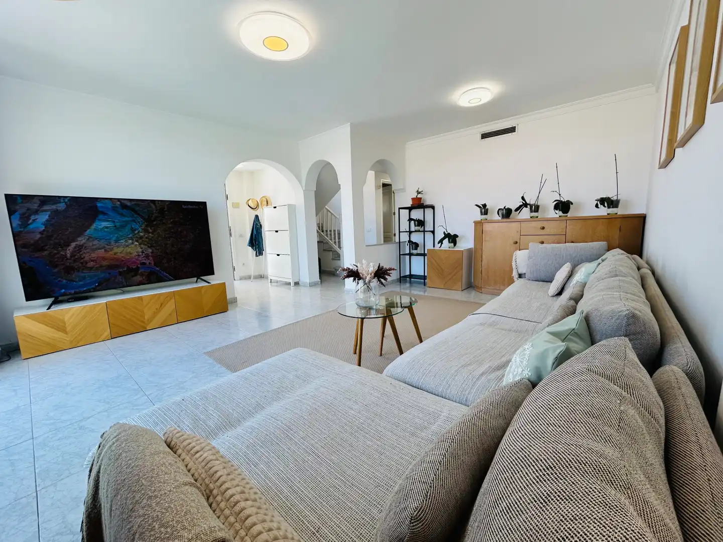 Sala de estar de Casa o chalet en venta en San Bartolomé de Tirajana con Aire acondicionado, Jardín privado y Terraza