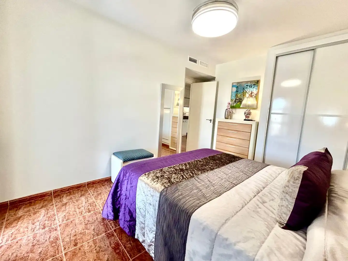 Schlafzimmer von Wohnung zum Verkauf in El Ejido mit Klimaanlage, Heizung und Terrasse