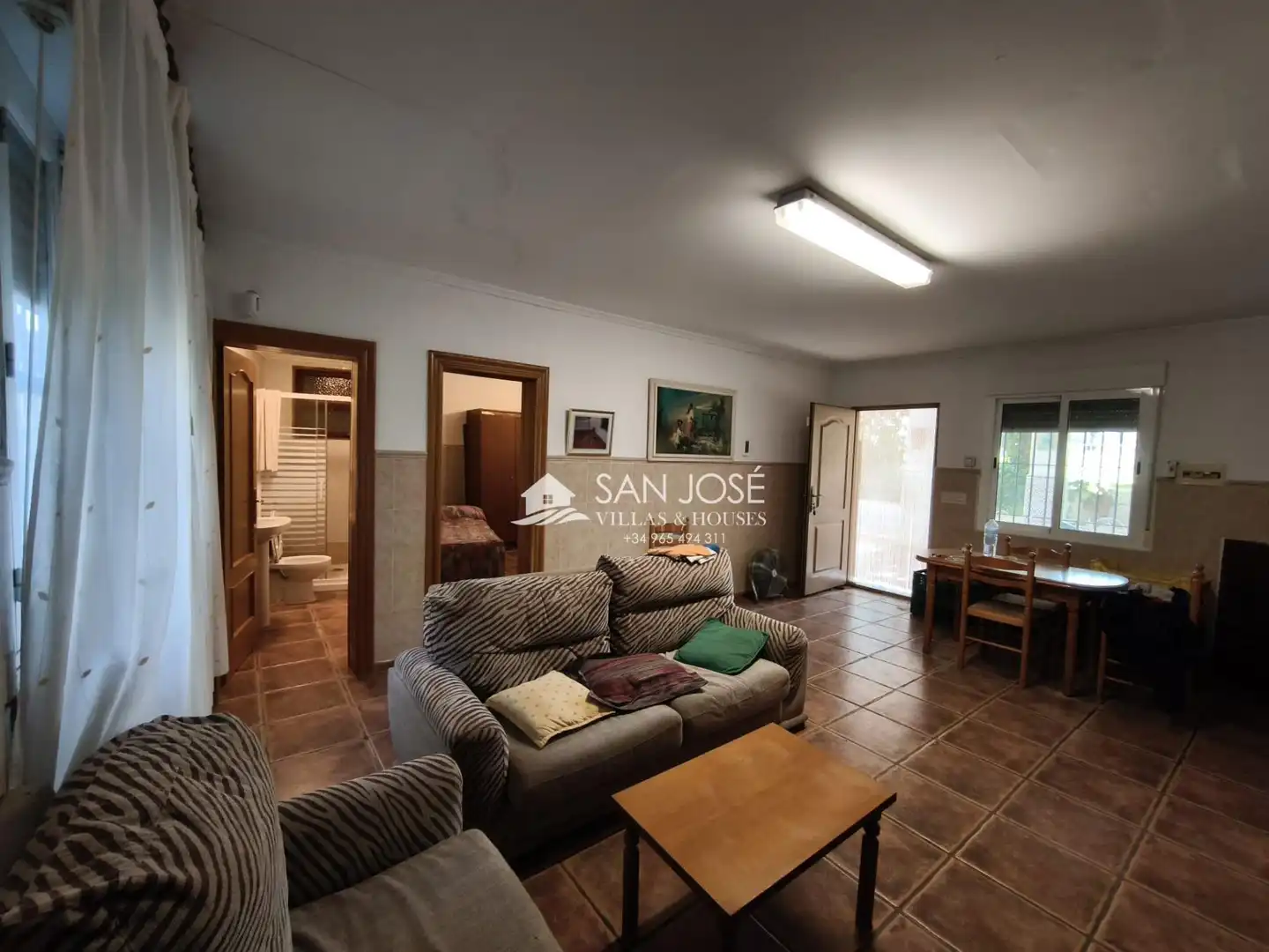 Sala de estar de Casa o chalet en venta en Aspe con Terraza, Trastero y Piscina