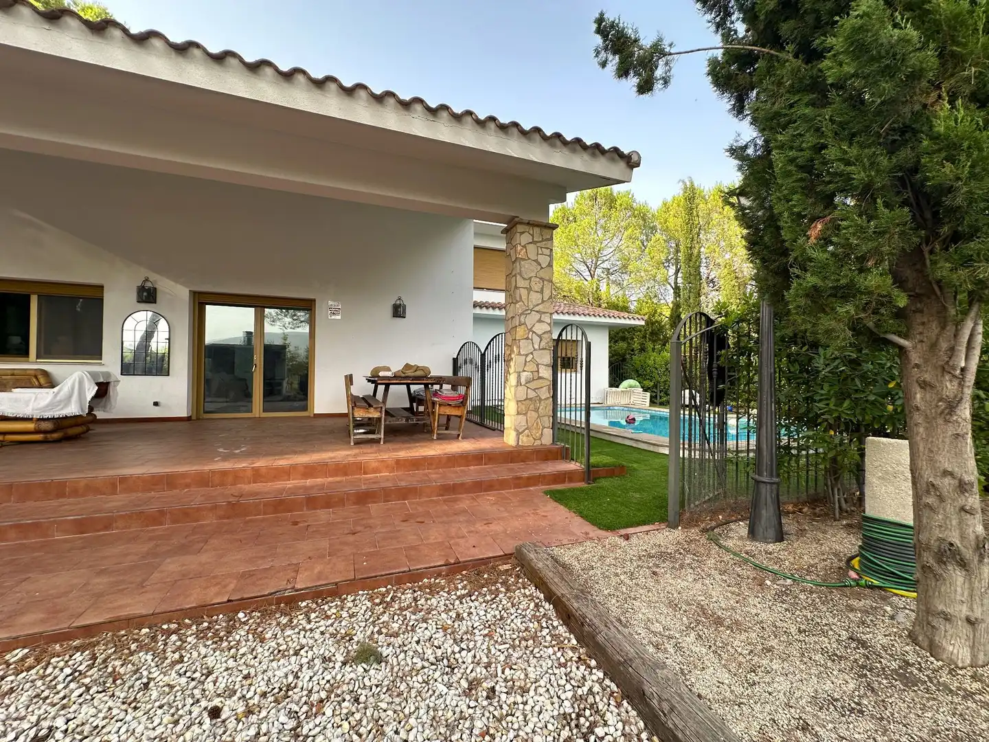 Terraza de Casa o chalet en venta en Ontinyent con Calefacción, Jardín privado y Piscina