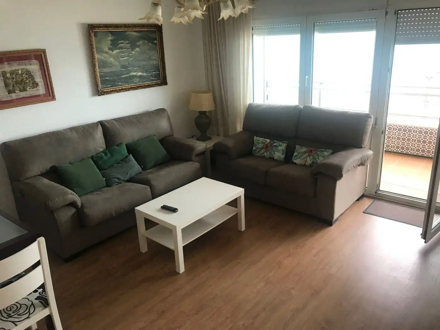 Sala de estar de Dúplex de alquiler en Cádiz con Terraza y Amueblado