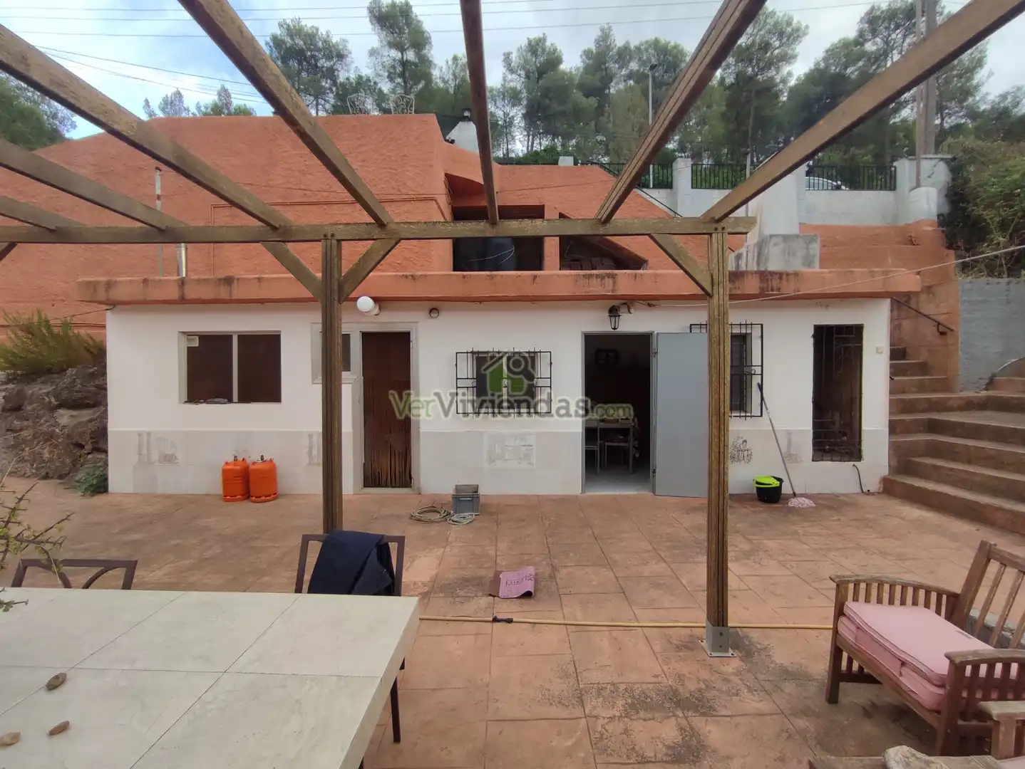 Terrassa de Casa o xalet en venda en Vallirana amb Aire condicionat, Calefacció i Jardí privat