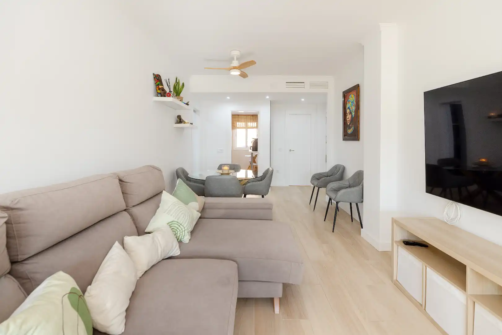 Sala d'estar de Pis en venda en Málaga amb Aire condicionat, Calefacció i Terrassa
