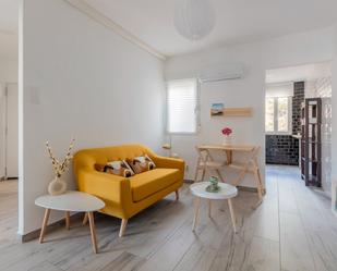 Living room of Flat to rent in  Madrid Capital  with Air Conditioner, Heating and Furnished