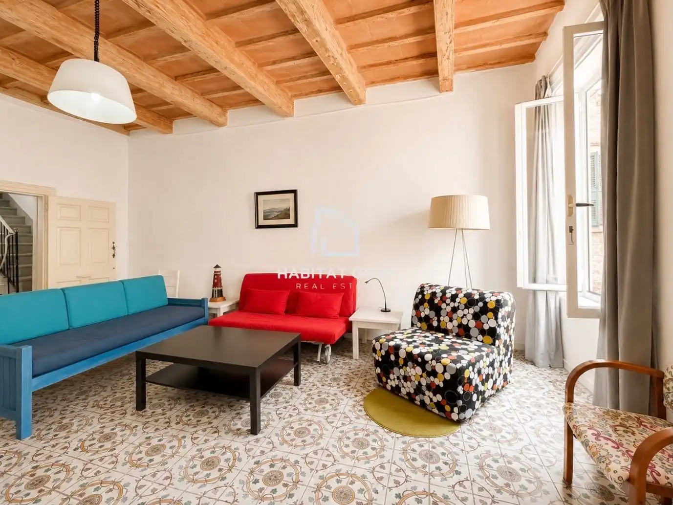Sala de estar de Casa adosada en venta en Maó - Mahón con Calefacción y Terraza