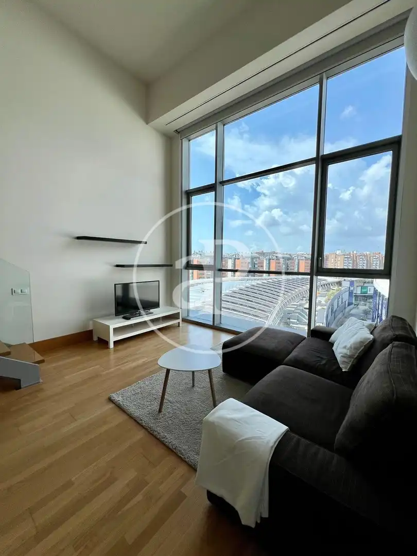 Sala de estar de Loft de alquiler en Valencia con Aire acondicionado y Amueblado
