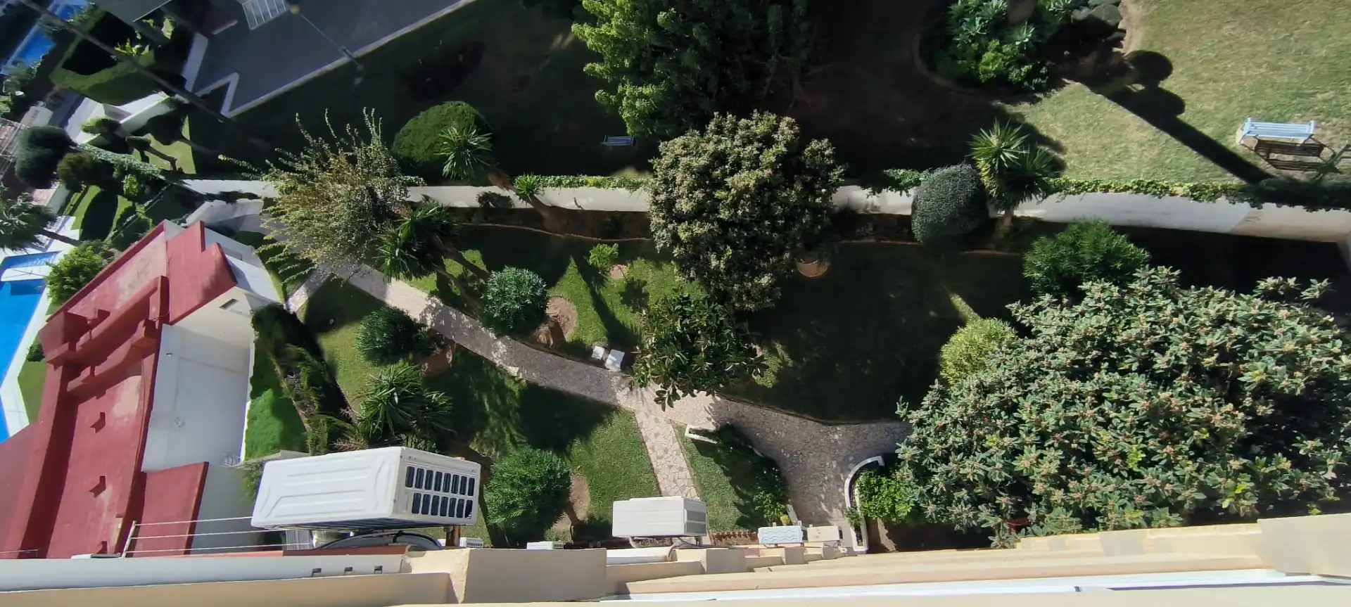 Garden of Flat for sale in Benalmádena  with Air Conditioner and Community pool