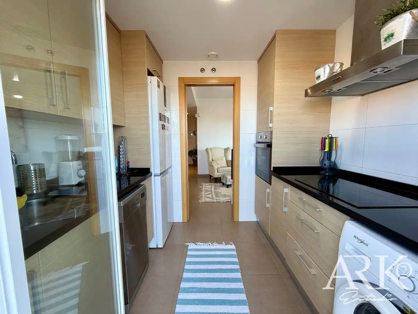 Cocina de Apartamento en venta en Piles con Aire acondicionado, Calefacción y Terraza