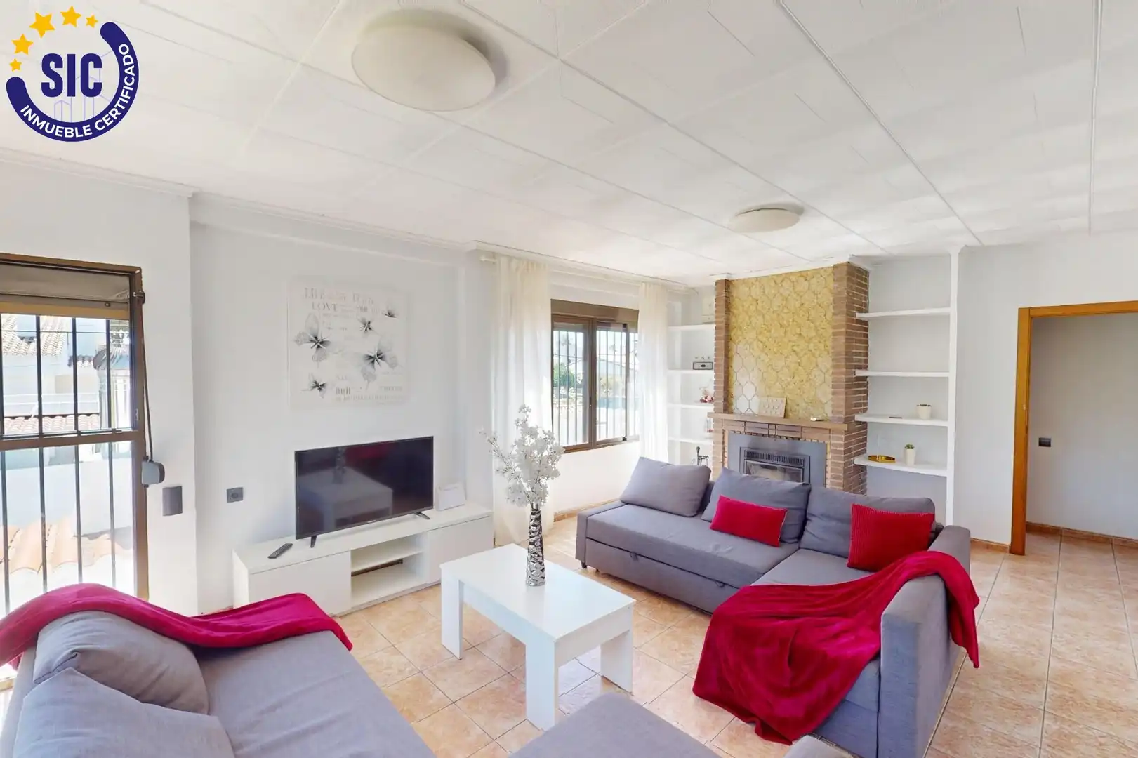 Sala de estar de Casa o chalet en venta en Benicasim / Benicàssim con Aire acondicionado, Jardín privado y Terraza
