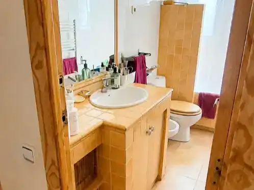 Bathroom of Flat for sale in Badalona  with Air Conditioner
