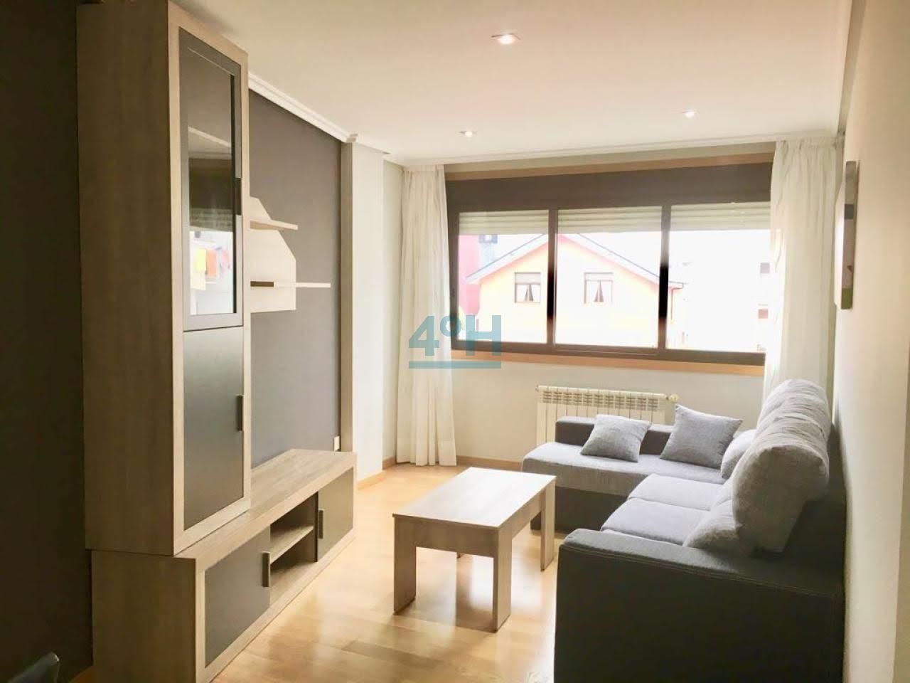 Living room of Flat to rent in Ourense Capital   with Air Conditioner, Heating and Parquet flooring