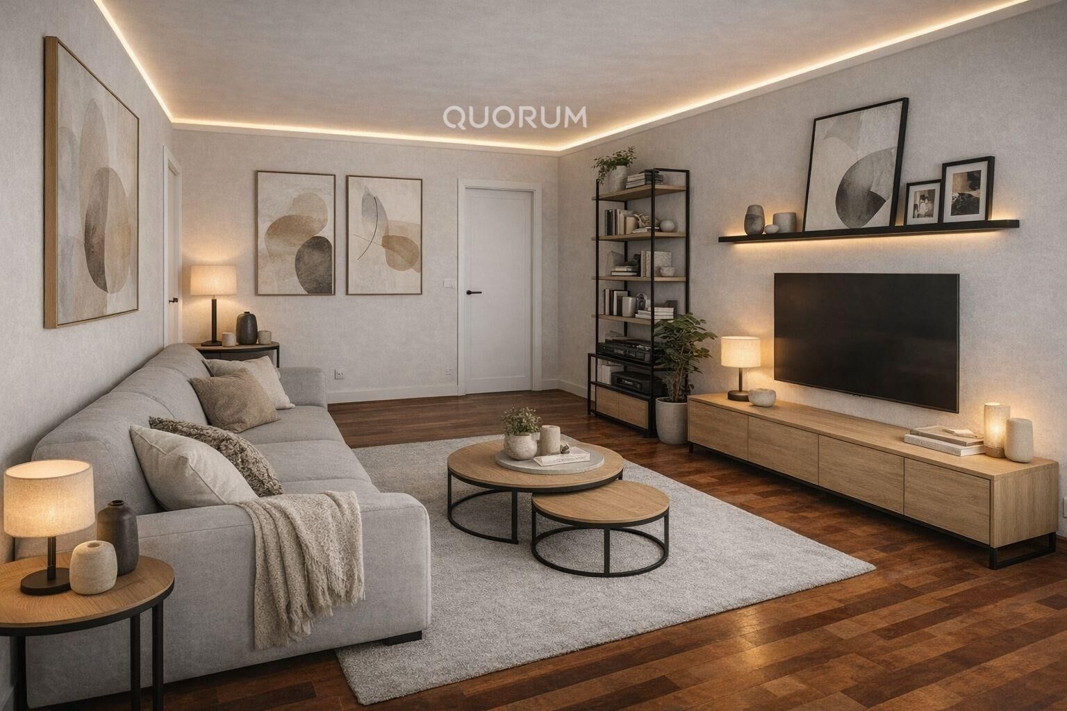 Sala d'estar de Pis en venda en Bilbao  amb Calefacció i Moblat