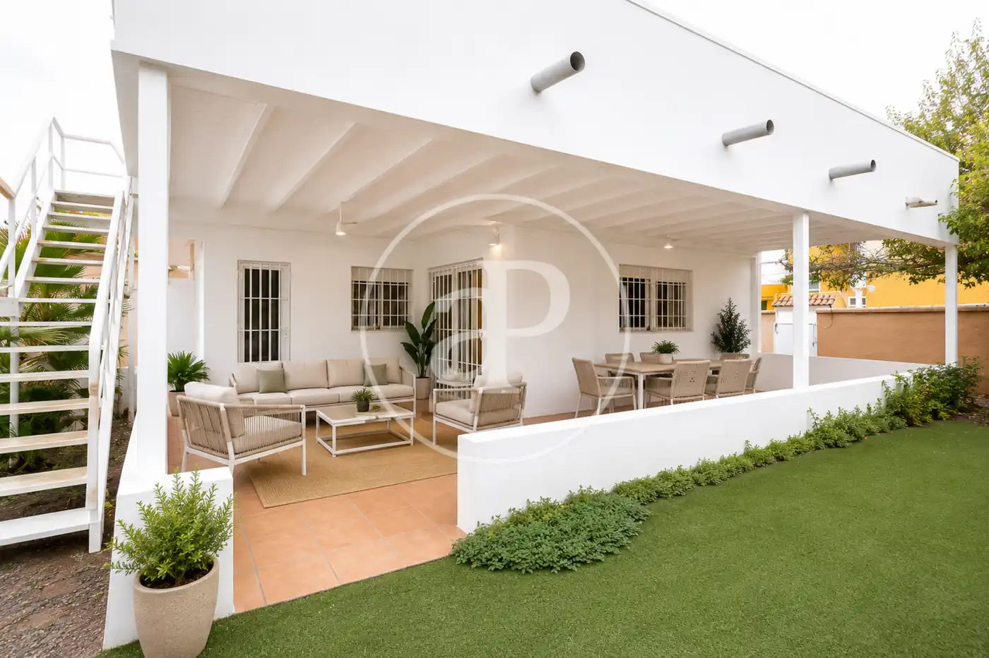 Terrassa de Casa o xalet en venda en Riba-roja de Túria amb Calefacció, Jardí privat i Terrassa