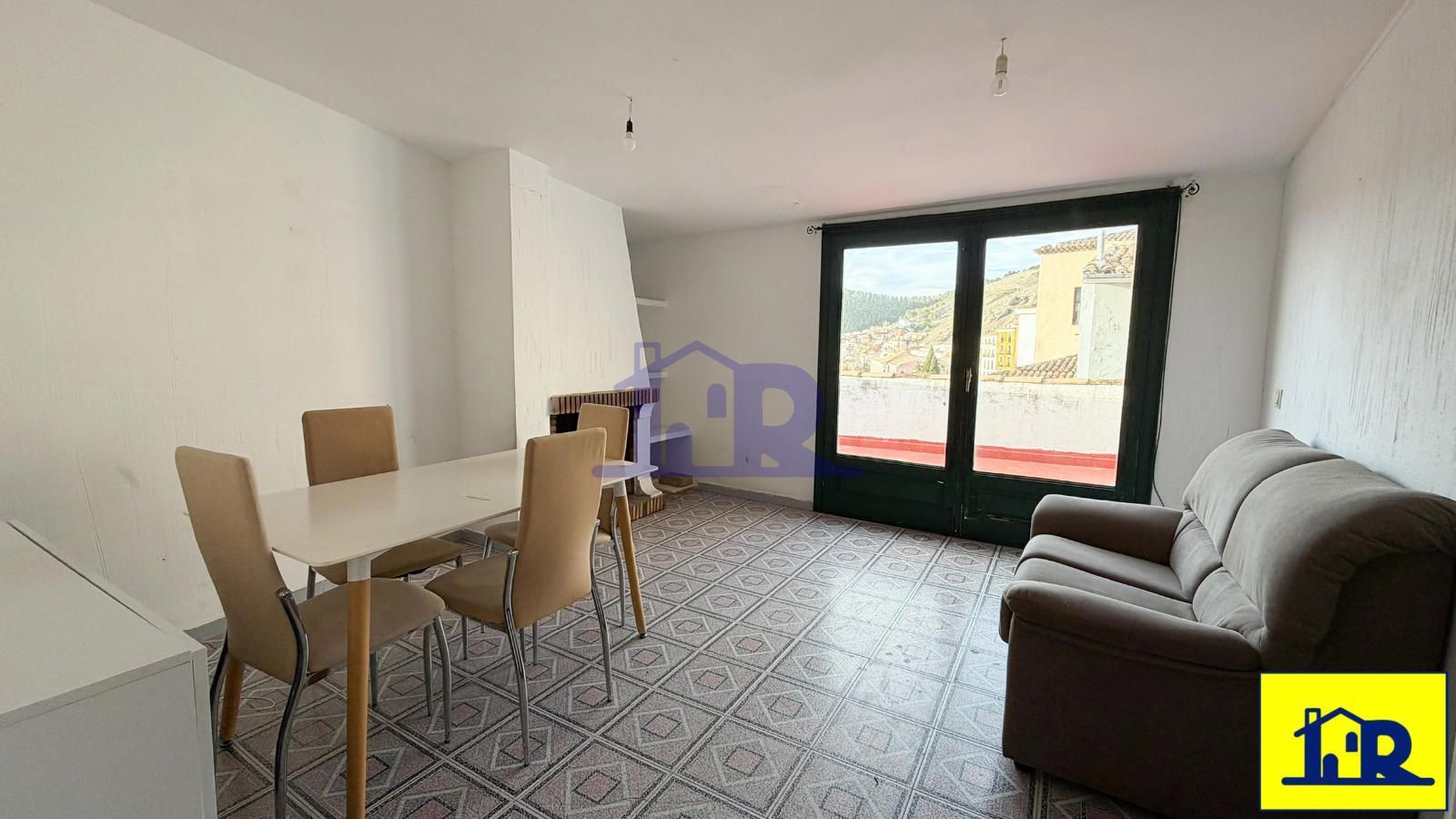 Living room of Attic to rent in Cuenca Capital  with Heating, Terrace and Furnished