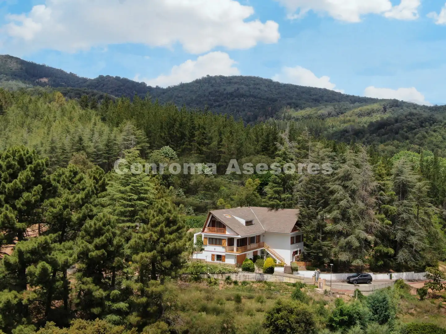 Vista exterior de Casa o xalet en venda en Arbúcies amb Aire condicionat, Calefacció i Jardí privat