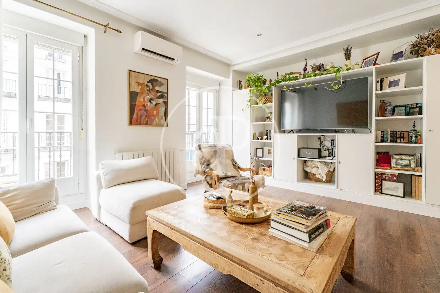 Sala de estar de Piso de alquiler en Madrid con Aire acondicionado y Calefacción