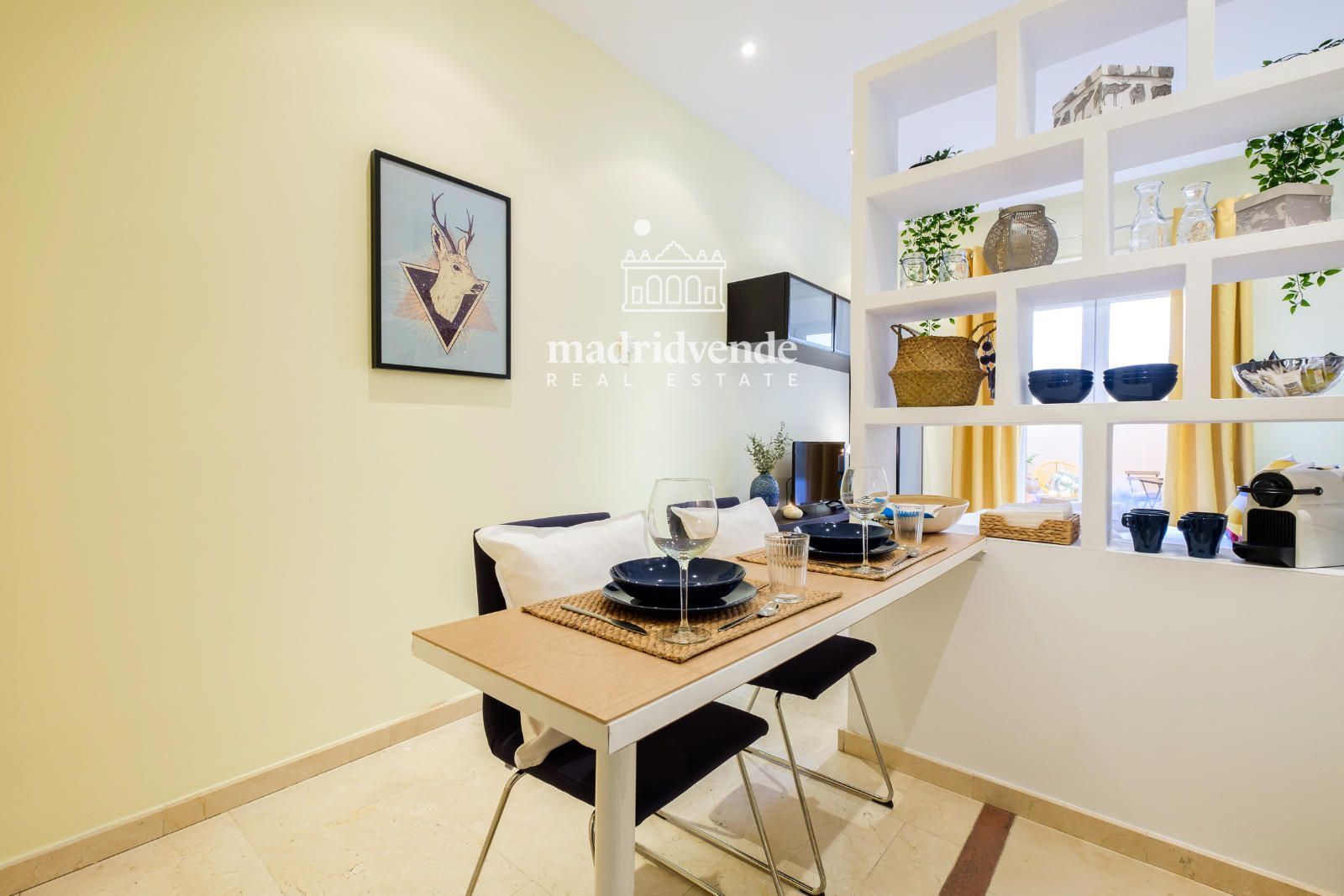 Dining room of Flat to rent in  Madrid Capital  with Air Conditioner, Heating and Terrace