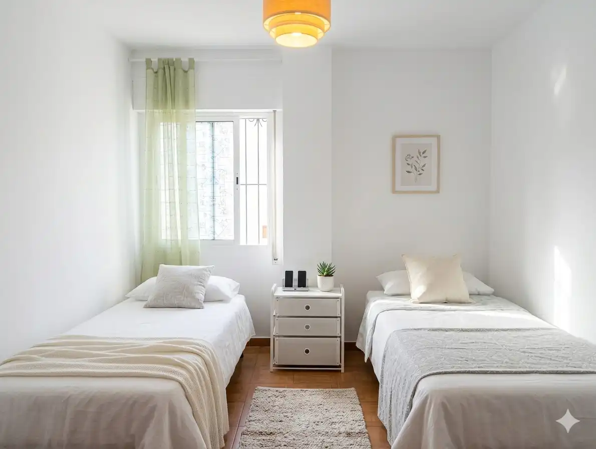 Schlafzimmer von Wohnung zum Verkauf in Málaga mit Klimaanlage, Terrasse und Möbliert