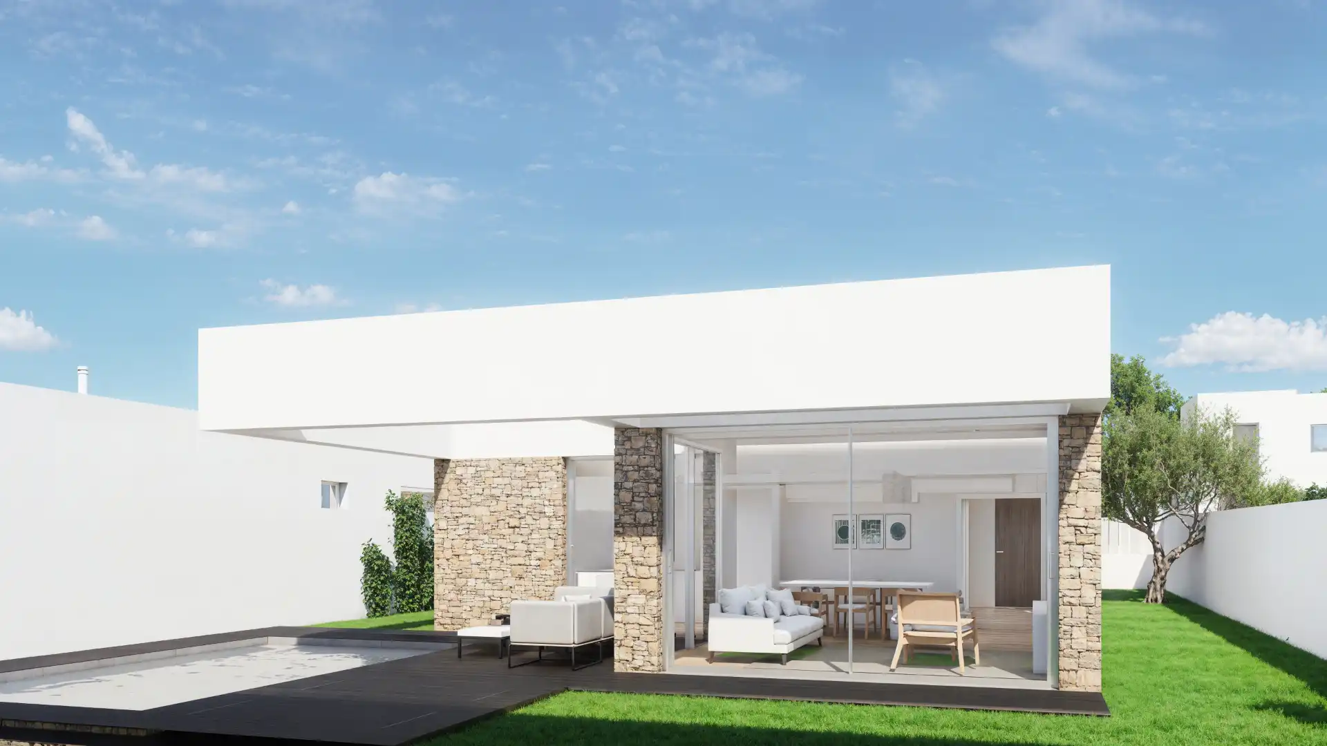 Chalet de obra nueva con jardín en venta en Camino del Rincón, imagen 3