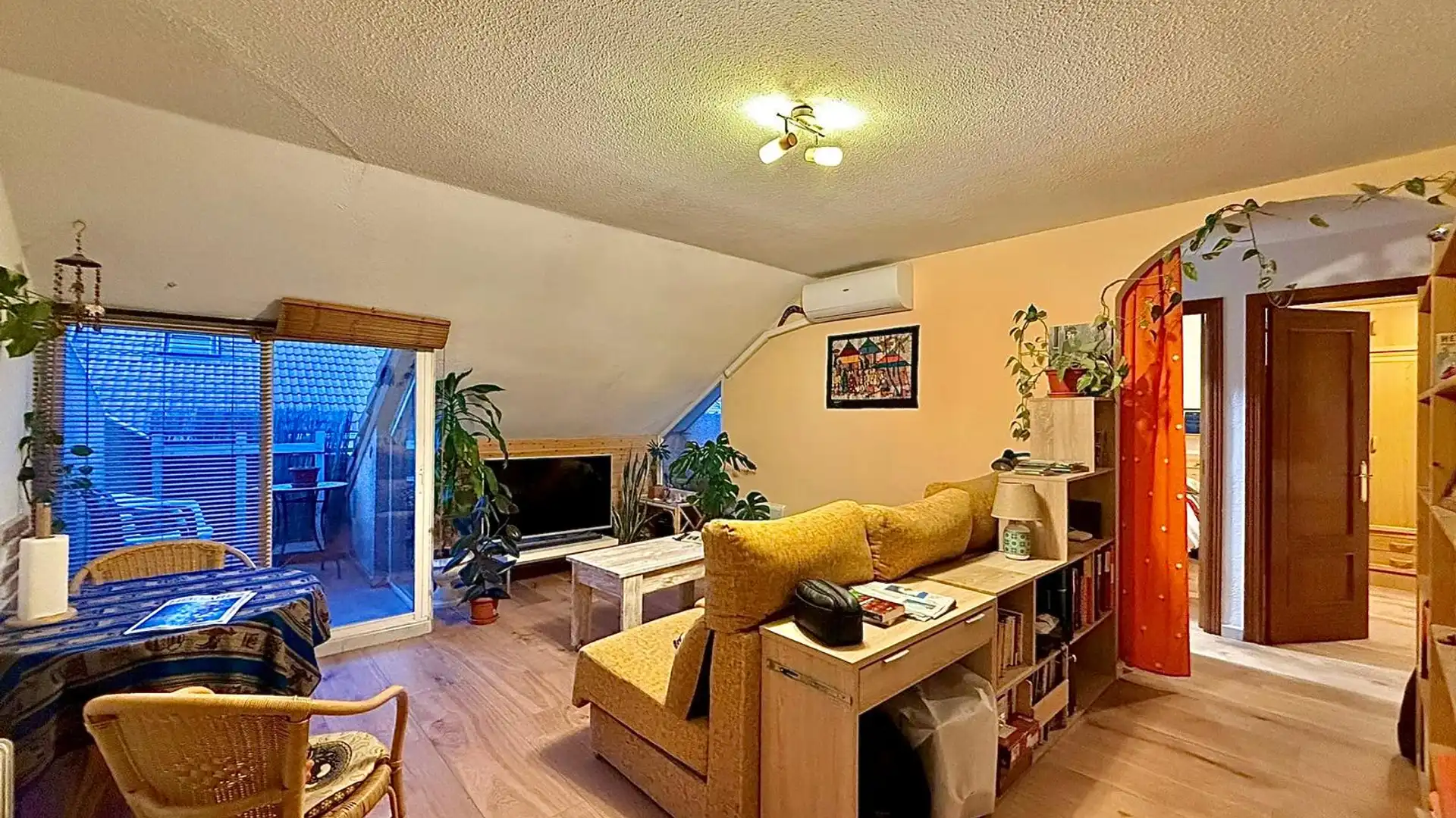 Wohnzimmer von Maisonette zum Verkauf in Alpedrete mit Klimaanlage, Heizung und Terrasse